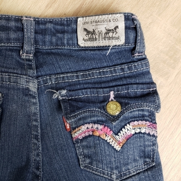 Girls Levi's Strauss Red Tab Jean's size 5 - Picture 4 of 10